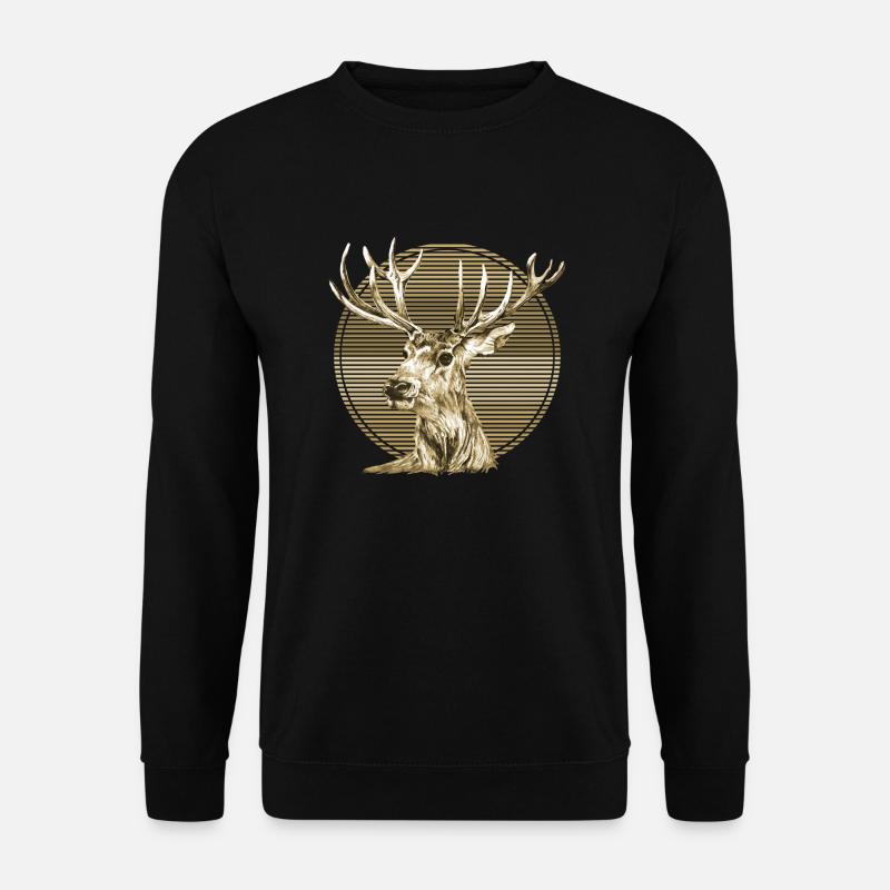 Cerf - Sweat-shirt Unisexe - noir