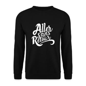 Aller sans retour - Sweat-shirt Unisexe - noir - Devant - Alina (178cm) & Michal (187cm)