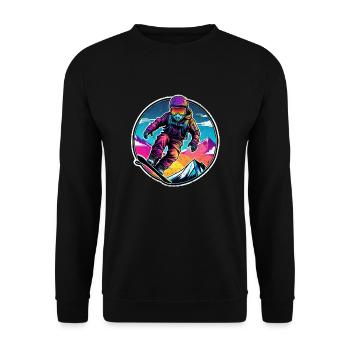 snowboard neige et ski - Sweat-shirt Unisexe - noir - Devant - Alina (178cm) & Michal (187cm)