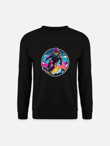 Snowboarding, snow and skiing - Unisex Sweatshirt - black