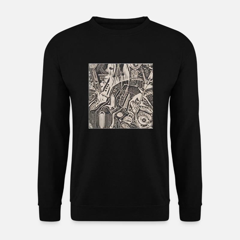 nightmare ai art - Unisex Pullover - Schwarz