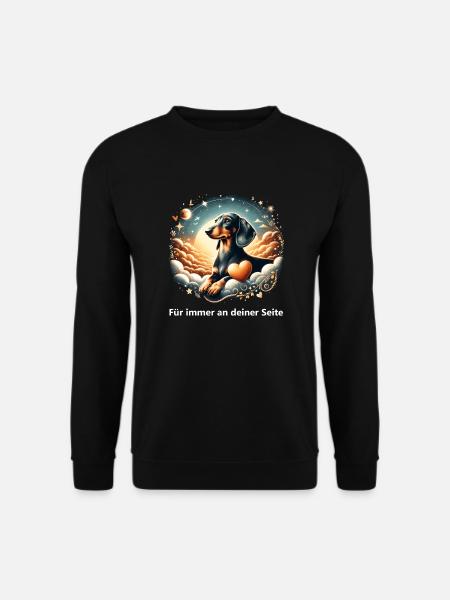 Rainbow Bridge Dachshund Reminder - Unisex Sweatshirt - black
