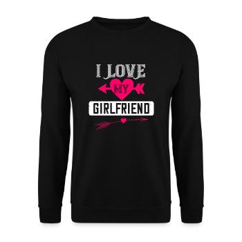 J’aime ma copine - Sweat-shirt Unisexe - noir - Devant - Alina (178cm) & Michal (187cm)