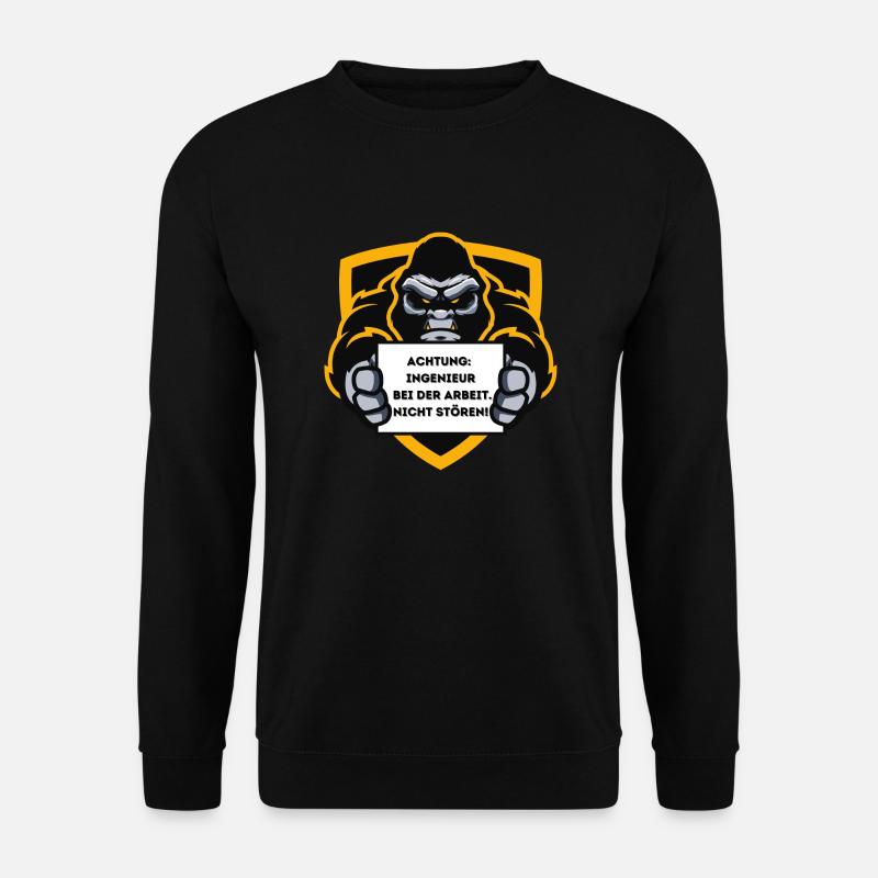 Ingenieur bei der Arbeit - Unisex Pullover - Schwarz