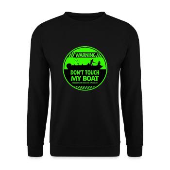 Warnung vor Booten - Unisex Pullover - Schwarz - Vorne - Alina (178cm) & Michal (187cm)