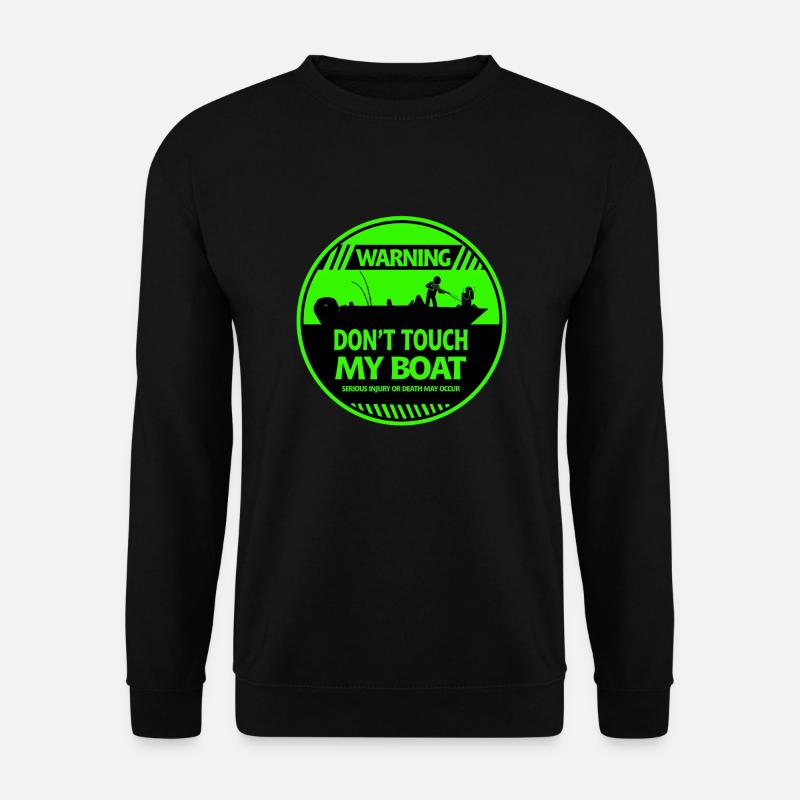 Warnung vor Booten - Unisex Pullover - Schwarz