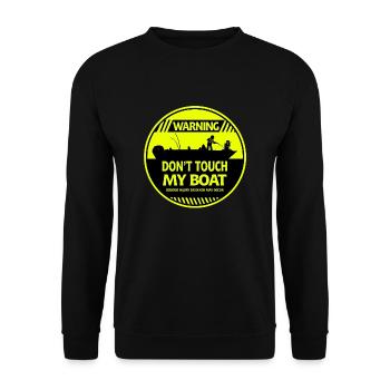 Warnung vor Booten - Unisex Pullover - Schwarz - Vorne - Alina (178cm) & Michal (187cm)