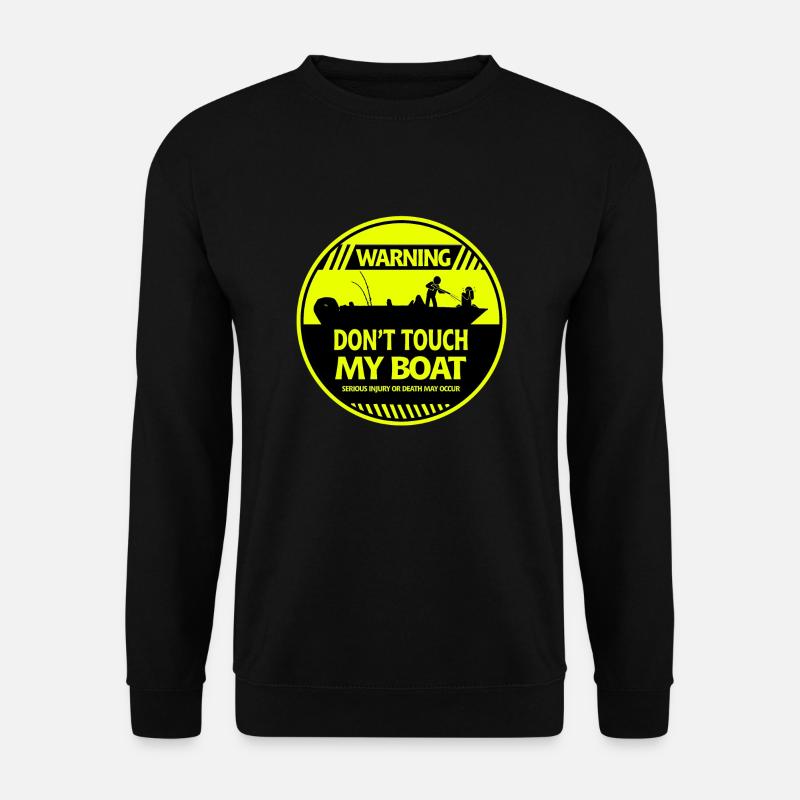Boat Warning - Unisex Sweatshirt - black