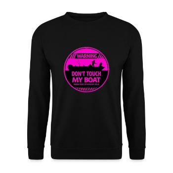 Warnung vor Booten - Unisex Pullover - Schwarz - Vorne - Alina (178cm) & Michal (187cm)