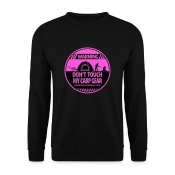 Karpfen - Unisex Pullover - Schwarz - Vorne - Alina (178cm) & Michal (187cm)