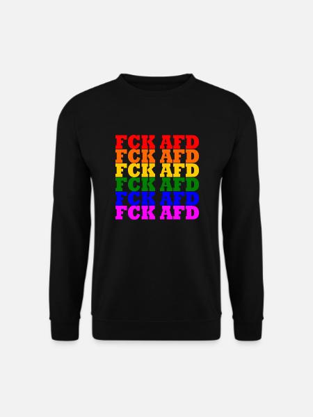 Fck afd - Unisex Pullover - Schwarz