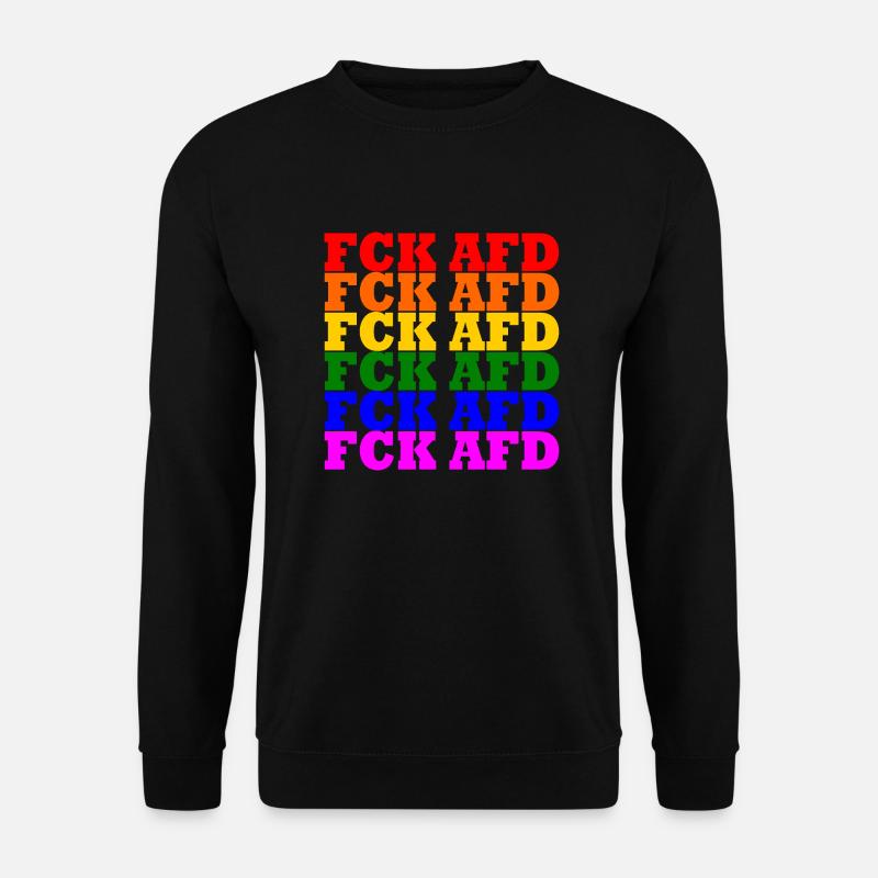 Fck afd - Unisex Pullover - Schwarz