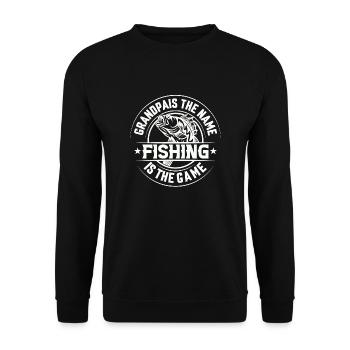 fisch, fisch, angeln, see, meer, angeln, fauna, exotisch - Unisex Pullover - Schwarz - Vorne - Alina (178cm) & Michal (187cm)