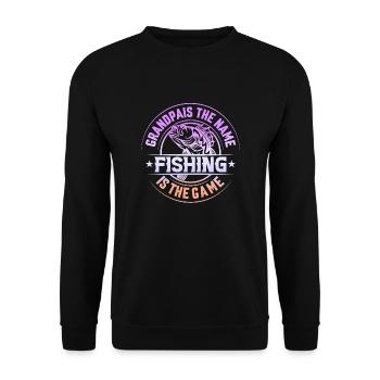 fisch, fisch, angeln, see, meer, angeln, fauna, exotisch - Unisex Pullover - Schwarz - Vorne - Alina (178cm) & Michal (187cm)