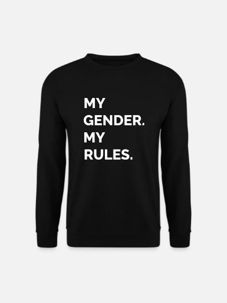 My Gender My Rules, Trans Pride - Unisex Pullover - Schwarz