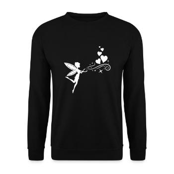 Coeurs d’elfes de fée - Sweat-shirt Unisexe - noir - Devant - Alina (178cm) & Michal (187cm)