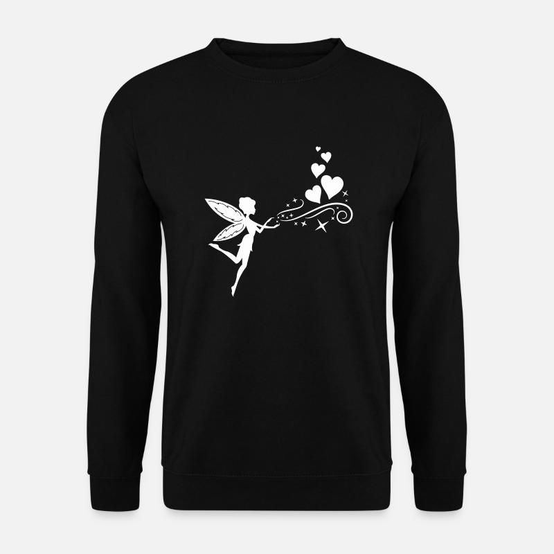 Fairy Elf Hearts - Unisex Sweatshirt - black