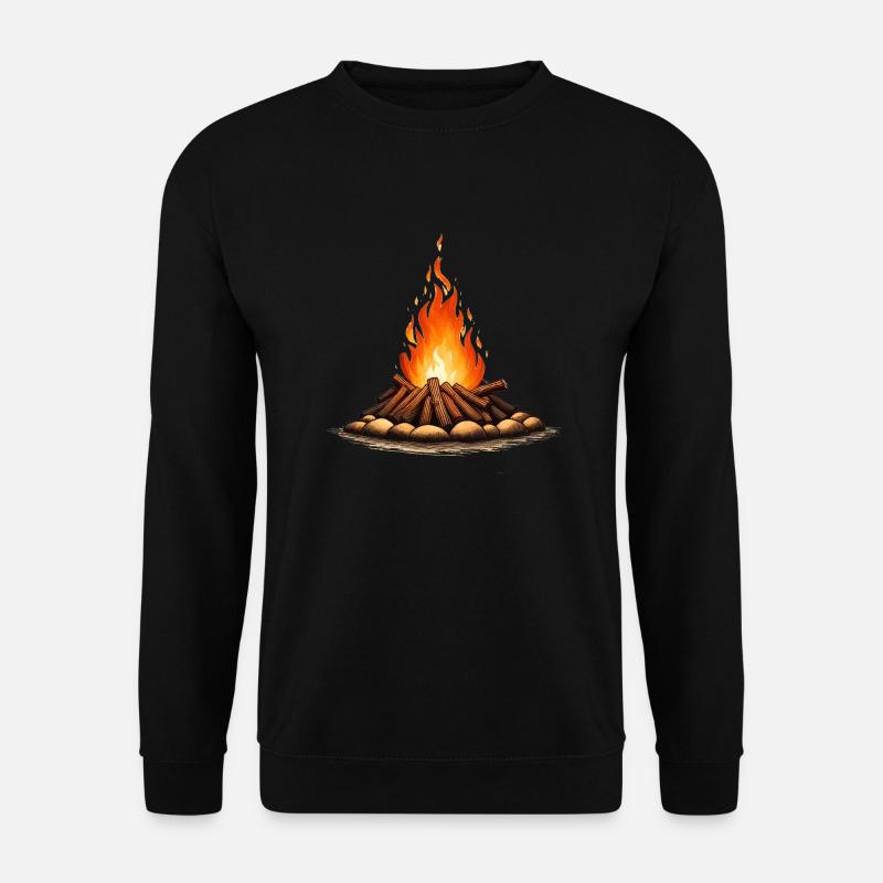 Lagerfeuer - Unisex Pullover - Schwarz