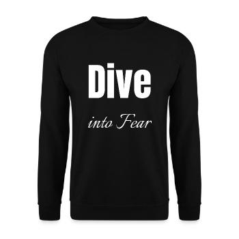 funny quote acts of courage quote inner courage - Unisex Pullover - Schwarz - Vorne - Alina (178cm) & Michal (187cm)