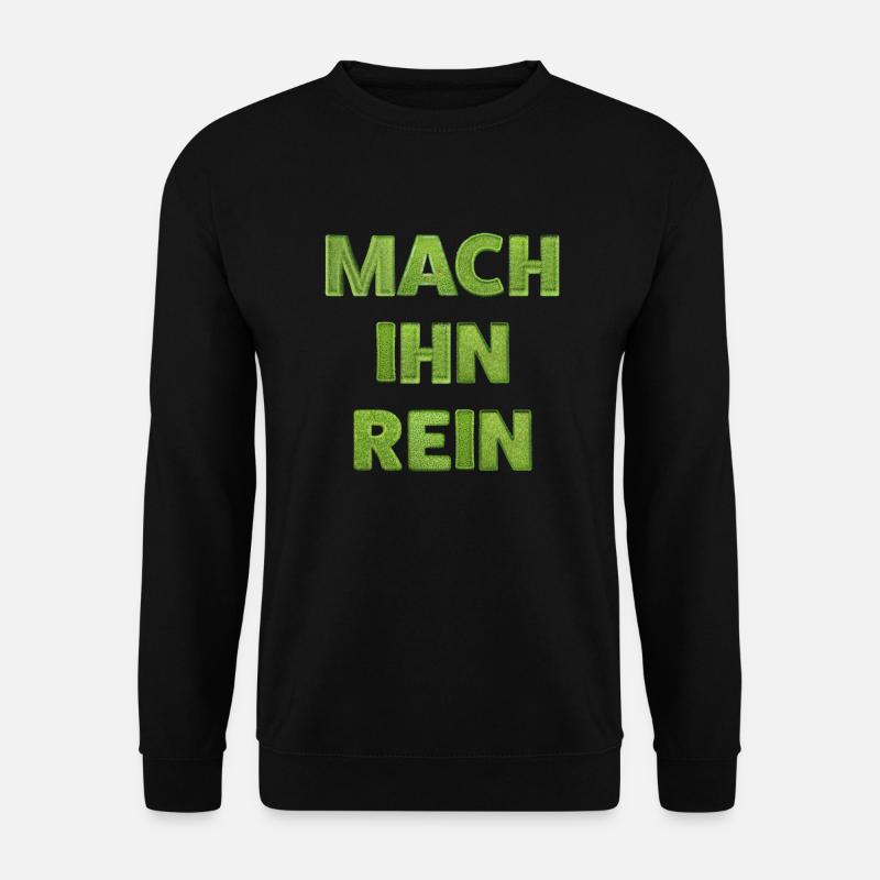 Rasen für Fußball oder Golf - Unisex Pullover - Schwarz