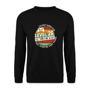 Original 1998 26e Anniversaire Cadeau Retro - Sweat-shirt Unisexe - noir - Devant - Alina (178cm) & Michal (187cm)