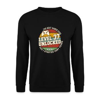 Original 1987 37e Anniversaire Cadeau Retro - Sweat-shirt Unisexe - noir - Devant - Alina (178cm) & Michal (187cm)