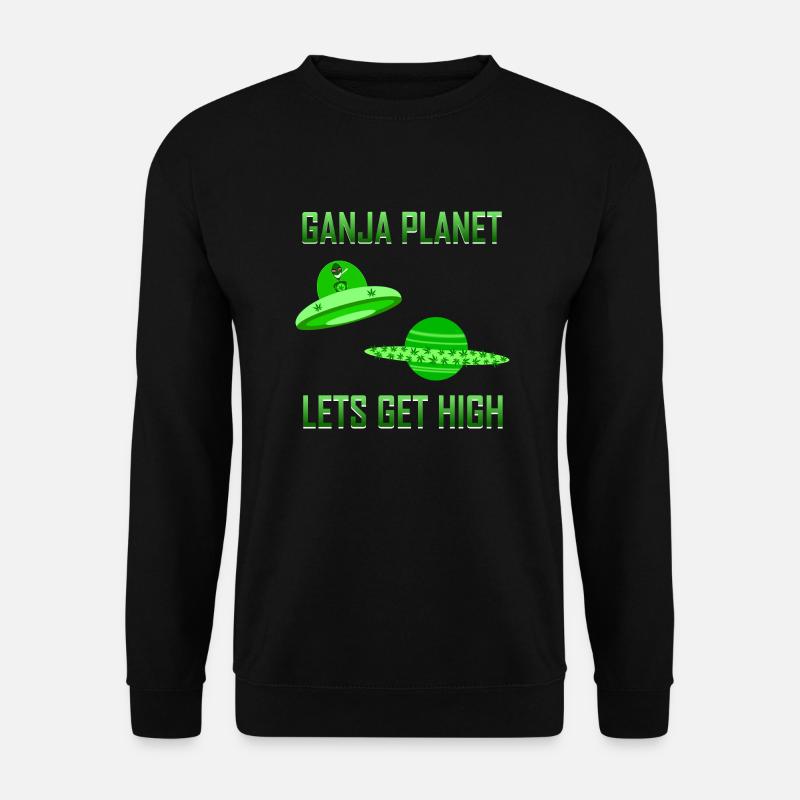 Cannabis Alien High - Unisex Sweatshirt - black