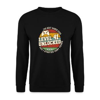 Original 1983 41e Anniversaire Cadeau Retro - Sweat-shirt Unisexe - noir - Devant - Alina (178cm) & Michal (187cm)
