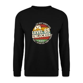 Original 1955 69e Anniversaire Cadeau Retro - Sweat-shirt Unisexe - noir - Devant - Alina (178cm) & Michal (187cm)