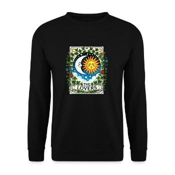 Das Tarot der Liebenden - Unisex Pullover - Schwarz - Vorne - Alina (178cm) & Michal (187cm)