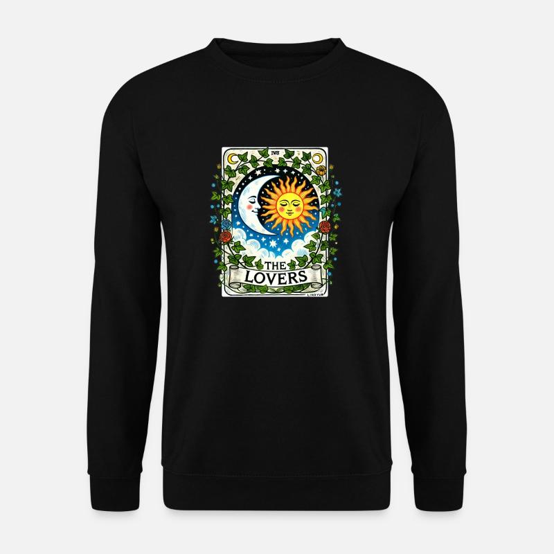 The Lovers Tarot - Unisex Sweatshirt - black