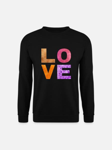 L O V E - Unisex Sweatshirt - black