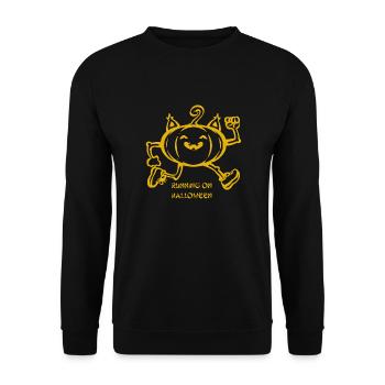 Halloween Running - Unisex Sweatshirt - black - Front - Alina (178cm) & Michal (187cm)