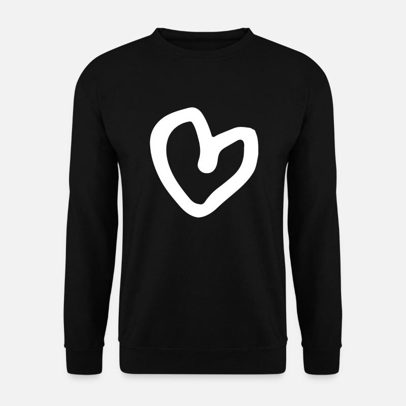 Cœur - Sweat-shirt Unisexe - noir
