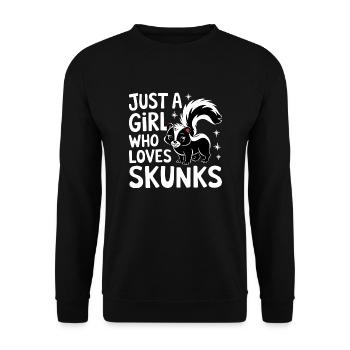 Animaux du zoo de mouffette - Sweat-shirt Unisexe - noir - Devant - Alina (178cm) & Michal (187cm)