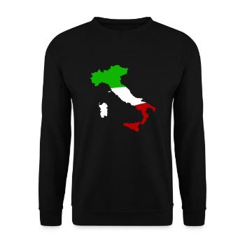 italien land - Unisex Pullover - Schwarz - Vorne - Alina (178cm) & Michal (187cm)
