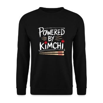 L’amour du kimchi et le goût - Sweat-shirt Unisexe - noir - Devant - Alina (178cm) & Michal (187cm)