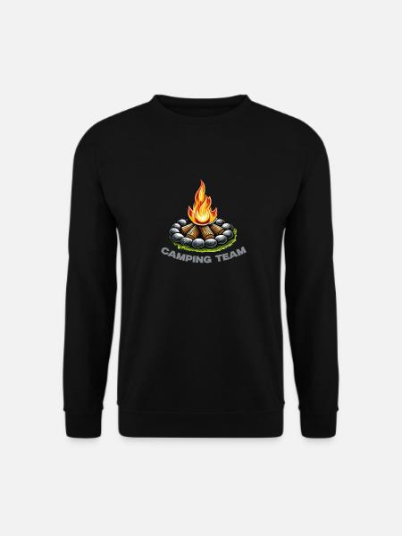 Campfire Camping Team - Unisex Sweatshirt - black