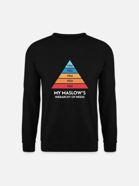 Meine Maslowsche Bedürfnishierarchie - Unisex Pullover - Schwarz