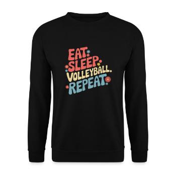 Joueurs de volley-ball Joueurs de beach-volley - Sweat-shirt Unisexe - noir - Devant - Alina (178cm) & Michal (187cm)