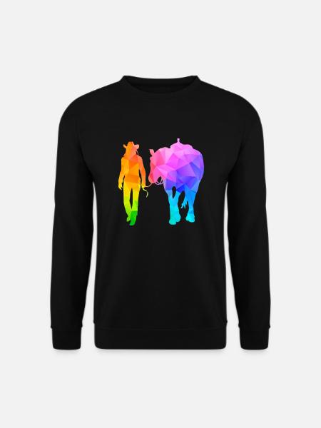 Western Lady Western Rider - Sweat-shirt Unisexe - noir