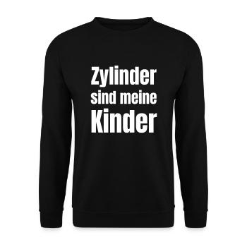 Les chapeaux haut-de-forme sont mes enfants - Sweat-shirt Unisexe - noir - Devant - Alina (178cm) & Michal (187cm)