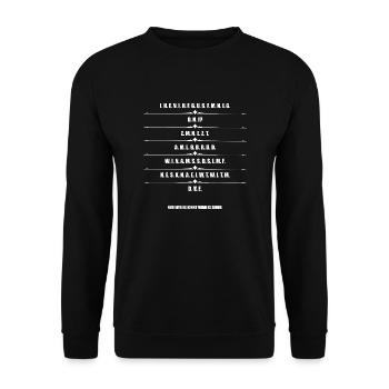 Geheimcode der Macht Teil 1 - Geheimcode 66 - Unisex Pullover - Schwarz - Vorne - Alina (178cm) & Michal (187cm)