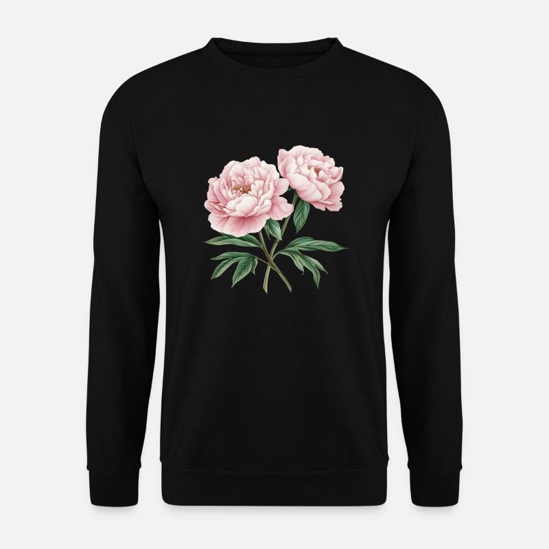 Peonies - Unisex Sweatshirt - black