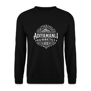 adiyamanli - Unisex Pullover - Schwarz - Vorne - Alina (178cm) & Michal (187cm)