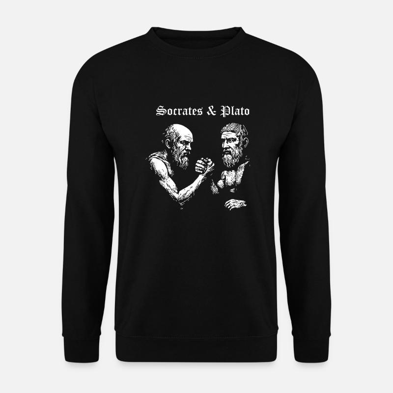 Socrates and Plato - Unisex Sweatshirt - black