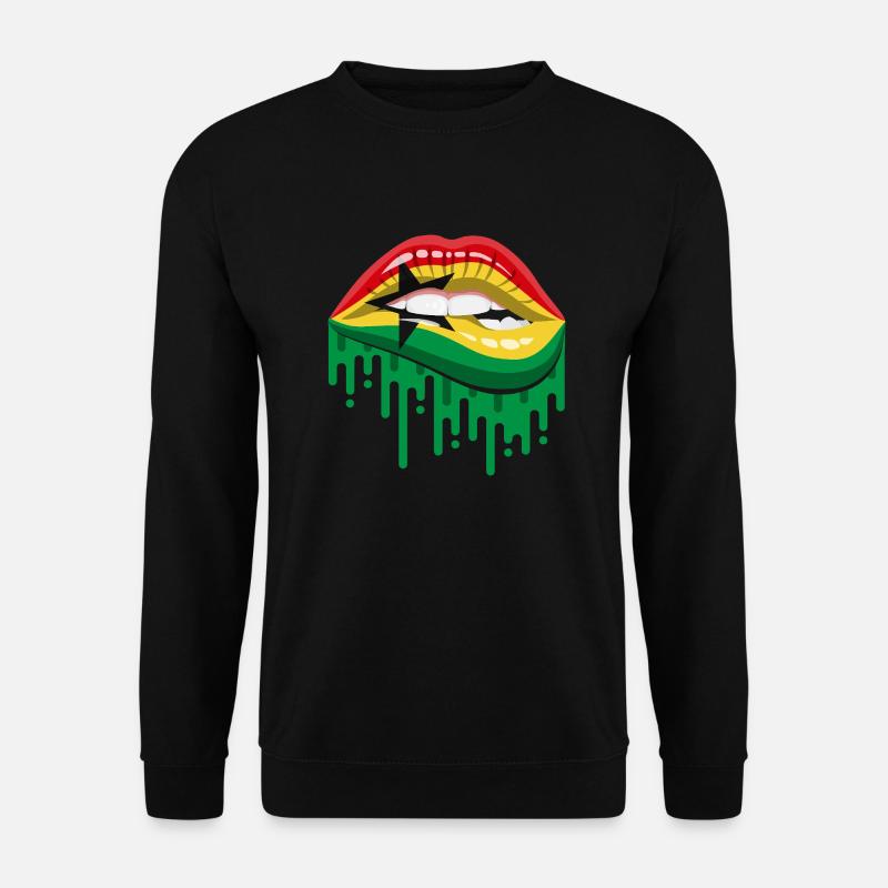Ghana-Pride - Unisex Pullover - Schwarz