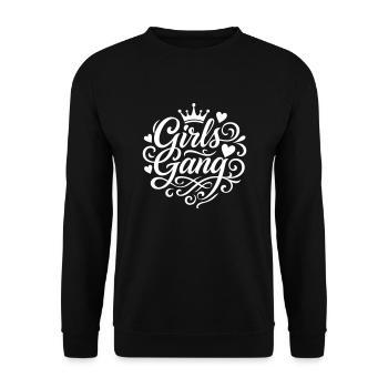 Équipe de gang de filles Mädels - Sweat-shirt Unisexe - noir - Devant - Alina (178cm) & Michal (187cm)