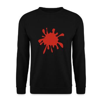blutklecks - Unisex Pullover - Schwarz - Vorne - Alina (178cm) & Michal (187cm)