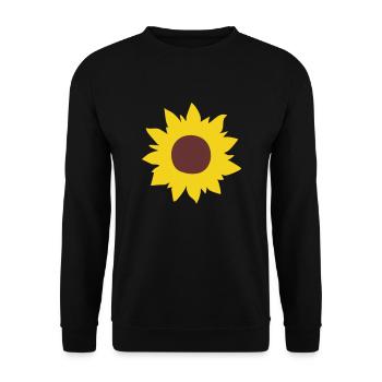 Sunflower, sun, flower, flowers - Unisex Sweatshirt - black - Front - Alina (178cm) & Michal (187cm)